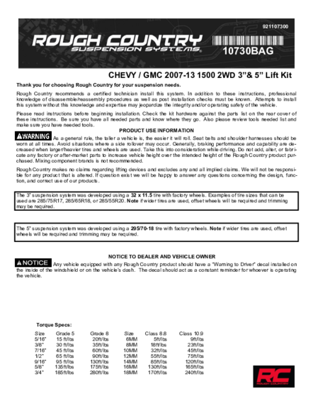Installation Manual
